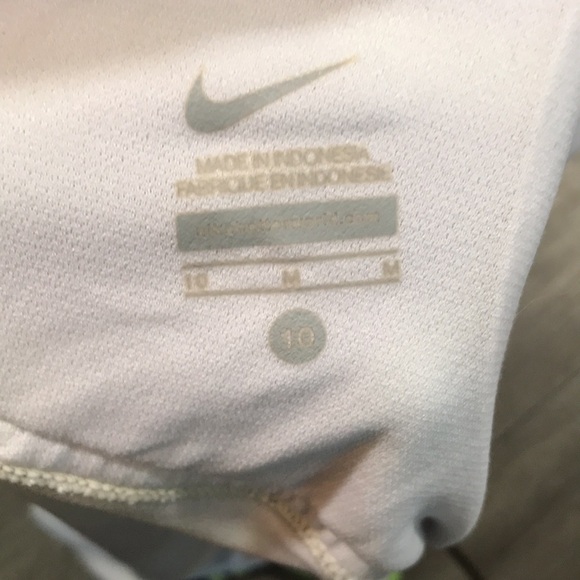 Nike Racing Black, Lime, White Swirl Print One Piece Swimsuit size 10 - Picture 6 of 7